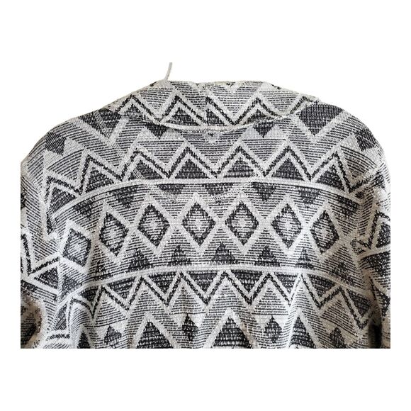 LUCKY BRAND Women's L Jacket Blazer Knit Button Up Black White Collared Bust 38" - Picture 6 of 7